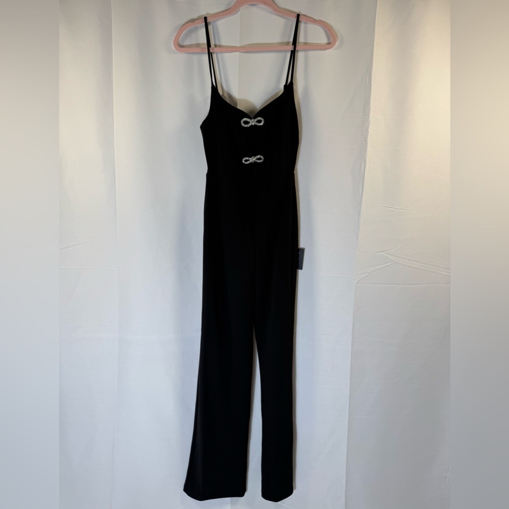 Lulus Black Spaghetti Strap Jumpsuit XS